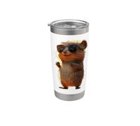 Quokka con Gafas de Sol Sonrisa Feliz con Quokkas Vaso térmico de acero inoxidable de doble pared