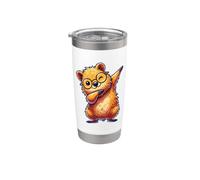 Quokka Dabbing | Animal australiano para niños y gafas Quokka Vaso térmico de acero inoxidable de doble pared