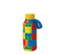 Quokka Kids Solid Con Colgador - Color Bricks 330 ML | Botellas De Agua Acero Inoxidable Sin BPA |Botella Térmica De Doble Pared - Mantiene el frío y el Calor para Niños y Adultos