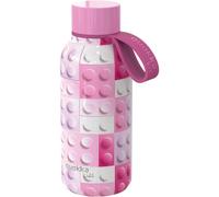 Quokka KIDS BOTELLA TERMO SOLID CON COLGADOR PINK BRICKS 330 ML