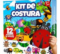QUOKKA Manualidades Para Niños De 4 A 8 Años - Kit De Costura Para Principiantes Con Aguja E Hilo - Kit Básico De Costura Con 12 Bichos E Insectos - Manualidades Divertidas Para Niños De 6 A 8 Años