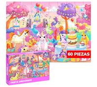 QUOKKA Puzles para Niños De 4 A 6 Años - Puzles De 60 Piezas con Unicornios para Niños Pequeños De 3 A 5 Años - Juguete para Momentos De Tranquilidad En Edad Preescolar