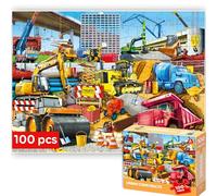 Quokka Puzzle 100 Piezas para Niños de 4 5 6 años - Solo Rompecabezas Niños de 7 8 9 años - Juegos para Aprender Coches para Niñas y Niños - Puzzle Niños 5 años - Juguetes Regalo para Niños 8 10 años