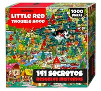 QUOKKA Puzzle de 1000 Piezas para Adultos Caperucita Roja - Puzzle Fantasy con Desafíos Secretos y Cuento de Audio para una Relajación Profunda