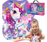 QUOKKA Puzzle Gigante Unicornio para Niñas 3 4 Años - 60x90 cm 48 Piezas Puzzle XXL de Suelo Infantiles 5 6 Años - Juguetes con Forma de Unicornio - Regalo Educativo para Niños y Niñas de 2 a 6