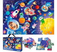 QUOKKA Puzzle XXL Espacio Niños 3 4 5 Años - 60x90 cm 48 Piezas Puzzle Gigante de Suelo Infantiles 5 6 Años - Grande Juguete Espacio - Regalo Educativo para Niños y Niñas de 2 a 6