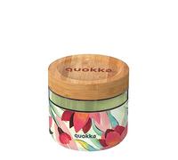 Quokka RECIPIENTE COMIDA CRISTAL CON FUNDA DE SILICONA DELI SPRING 820 ML