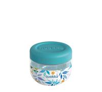 Quokka RECIPIENTE COMIDA MS CON FUNDA DE SILICONA BUBBLE WATERCOLOR LEAVES 500 ML