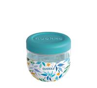Quokka RECIPIENTE COMIDA MS CON FUNDA DE SILICONA BUBBLE WATERCOLOR LEAVES 770 ML