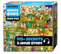 QUOKKA Rompecabezas De 1000 Piezas para Adultos Mitos Dioses Antiguos Griegos - Caja De Lujo con Retos Extra Divertidos Relajarse - Desarrollar La Creatividad Y Regalar