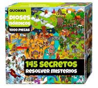QUOKKA Rompecabezas De 1000 Piezas para Adultos Mitos Dioses Antiguos Nórdicos - Caja De Lujo con Retos Extra Divertidos Relajarse - Desarrollar La Creatividad Y Regalar