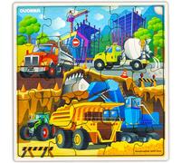 QUOKKA Rompecabezas de Transporte para Niños 2 3 4 Años - 28 Piezas Puzzle Madera Infantil - Juguetes Montessori para Niñas y Niños - Juegos Regalo Educativo de 3 a 7 Años