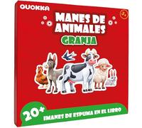 QUOKKA Rompecabezas magnéticos de Viaje para niños de 1 a 3 años - Juego de Granja de más de 20 Piezas con Libro de Juego Extra Largo - Divertido Juego de Viaje para niños de 3 a 5 años - Imanes
