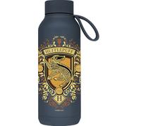 QUOKKA SOLID X HARRY POTTER | BOTELLA TÉRMICA DE ACERO INOXIDABLE DOBLE PARED CON COLGADOR | HP HUFFLEPUFF