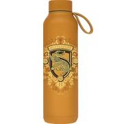 QUOKKA SOLID X HARRY POTTER | BOTELLA TÉRMICA DE ACERO INOXIDABLE DOBLE PARED CON COLGADOR | HP HUFFLEPUFF