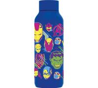 QUOKKA SOLID X MARVEL | BOTELLA TÉRMICA DE ACERO INOXIDABLE DOBLE PARED | AVENGERS NEON