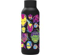 QUOKKA SOLID X MARVEL | BOTELLA TÉRMICA DE ACERO INOXIDABLE DOBLE PARED | AVENGERS NEON
