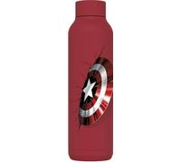QUOKKA SOLID X MARVEL | BOTELLA TÉRMICA DE ACERO INOXIDABLE DOBLE PARED | CAPTAIN AMERICA