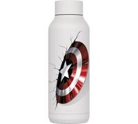 QUOKKA SOLID X MARVEL | BOTELLA TÉRMICA DE ACERO INOXIDABLE DOBLE PARED | CAPTAIN AMERICA