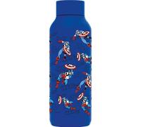 QUOKKA SOLID X MARVEL | BOTELLA TÉRMICA DE ACERO INOXIDABLE DOBLE PARED | CAPTAIN AMERICA RETRO COMIC
