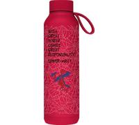 QUOKKA SOLID X MARVEL | BOTELLA TÉRMICA DE ACERO INOXIDABLE DOBLE PARED CON COLGADOR | SPIDER-MAN GREAT POWER