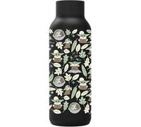 QUOKKA SOLID X STAR WARS | BOTELLA TÉRMICA DE ACERO INOXIDABLE DOBLE PARED | THE MANDALORIAN GROGU LEAVES