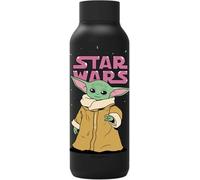 QUOKKA SOLID X STAR WARS | BOTELLA TÉRMICA DE ACERO INOXIDABLE DOBLE PARED | THE MANDALORIAN GROGU NEON