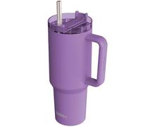 Quokka Taza térmica Stream Amethyst Purple de acero inoxidable 1200 ml con tapa multifunción y pajita - Doble pared al vacío, hasta 16 h frío, sin condensación, idea de regalo