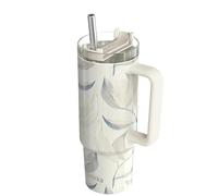 Quokka Taza térmica Stream Cotton de acero inoxidable 950 ml con tapa multifunción y pajita - Doble pared al vacío, hasta 16 h frío, sin condensación, idea de regalo