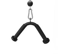 Quorvex Accesorios para Jalones Dorsales - Empuñadura en V para Tríceps,Barra de Jalón con Almohadillas para Brazos Uso en Casa y Gimnasio Fortalecimiento de Espalda y Hombros para Mujeres y