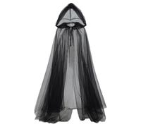 Quorvex Capa Gótica de la Muerte | Capa De Cosplay Gótica De La Parca con Capucha para Mujeres | Outfit Ligero de Halloween para Fiestas, Carnavales, Fotografía y Teatro en Cosplay