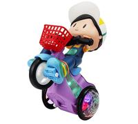 Quorvex Coche Juguete Infantil,Triciclo Musical Infantil | con Luces Geniales y 360° Giratorio - Juego Musical Dinámico para Casa y Viaje Niños Niñas Preescolares