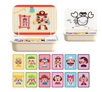 Quorvex Magnéticos para Niños - Juego De Mesa Puzzle De Madera Magnético con Caja De Almacenamiento | Juguete Interactivo para Padres E Hijos 3 4 5 6 Años,Niños Niñas