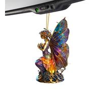 Quorvex para Coche,De Bruja Para Espejo Retrovisor | Acrílico 2D De Bruja Para Halloween Vehículo Ventana Pared Árbol Unisex