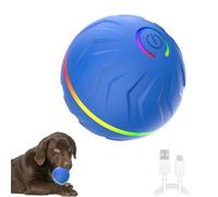 Quorvex Pelota interactiva de Juguete para Perros,Juguete para Perros con Bola rodante - Pelota de Juguete para Mascotas con Pelota Que rebota automática | Bola Recargable del masticable del Perro