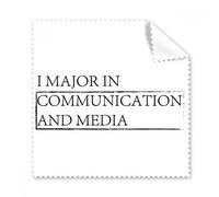 Quote I Major In Communication and Media - Limpiador de pantalla para gamuza de limpieza, 5 unidades