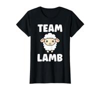 Quote Little Cute Baby Sheep Simple Team Lamb Camiseta gráfica económica, Mujer, Negro, L