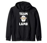 Quote Little Cute Baby Sheep Simple Team Lamb Sudadera con Capucha