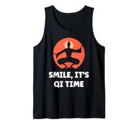 Quote Relaxation qi-Gong Simple Smile It's qi Time Qigong Camiseta sin Mangas