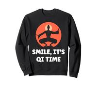 Quote Relaxation qi-Gong Simple Smile It's qi Time Qigong Sudadera