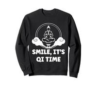 Quote Relaxation qi-Gong Simple Smile It's qi Time Qigong Sudadera