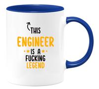 quotedazur Café-Croissant - Mug Este Ingeniero Es Una Leyenda | Regalo Humorístico Para Ingenieros, Cumpleaños, Despedidas, Fiestas Y Más