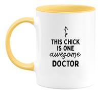 quotedazur - Mug Esta Doctora Es Increíble - Regala A Tu Doctor - Idea Original Para Cumpleaños, Navidad, Felicitaciones