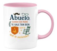 quotedazur - Taza Divertida Abuelo: cuando ser padre te sale tan bien que te ascienden - Regalo Día del Padre, regalo papá, taza padre Para Hombre