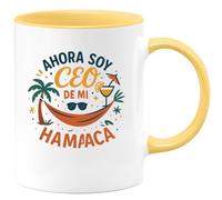 quotedazur - Taza Divertida Ahora soy CEO de mi hamaca - Regalo Jubilación, regalo jubilado, despedida Para Mujer