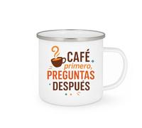 quotedazur - Taza Divertida Café primero, preguntas después - Regalo Nuevo trabajo, regalo compañero, oficina Para Mujer