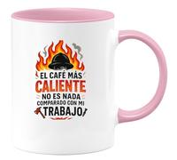 quotedazur - Taza Divertida El café más caliente no es nada comparado con mi trabajo - Regalo Bombero, regalo, divertida Para Hombre