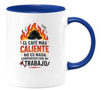 quotedazur - Taza Divertida El café más caliente no es nada comparado con mi trabajo - Regalo Bombero, regalo, divertida Para Hombre