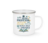 quotedazur - Taza Divertida El mejor profesor no es el que más sabe, sino el que nunca deja de aprender - Regalo Regalo profesor, escuela, gracias Para Hombre