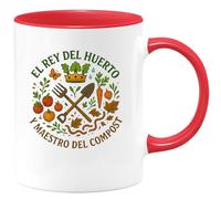 quotedazur - Taza Divertida El rey del huerto y maestro del compost - Regalo Jardinero, jardín, regalo Para Hombre